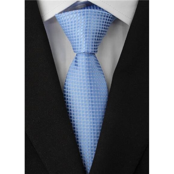 Men's Necktie Classic Silk Tie Woven Jacquard Neck Ties - Picture 7 of 8